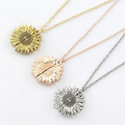 Oferta -50% Collar con colgante de girasol + Envio Gratis