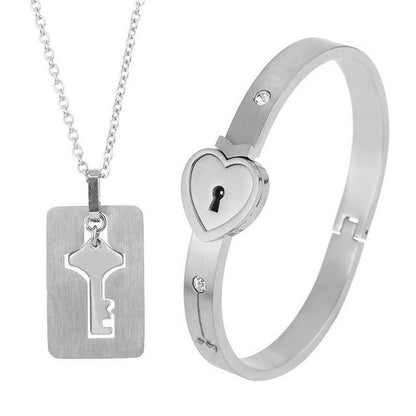 Oferta Especial -50% Pack de Pulsera y collar Love Lock💘