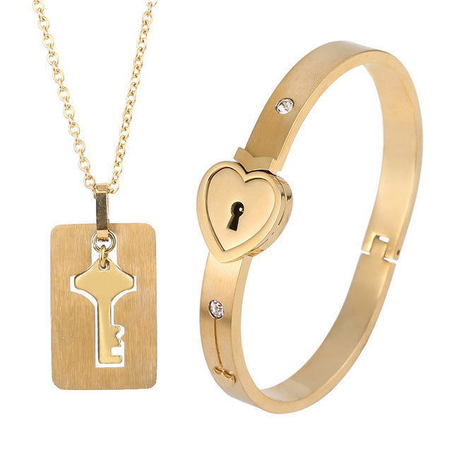 Oferta Especial -50% Pack de Pulsera y collar Love Lock💘