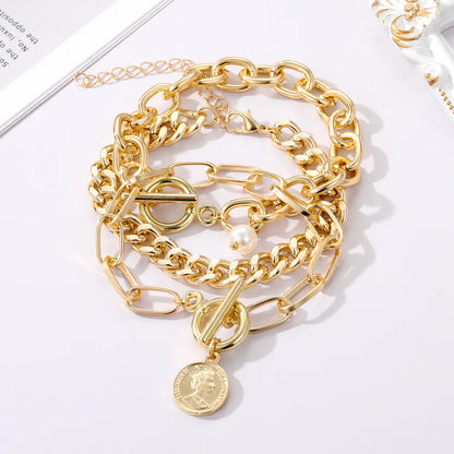 Pulsera de oro OT con perla 💖 + 2 pulseras extra de regalo 🎁